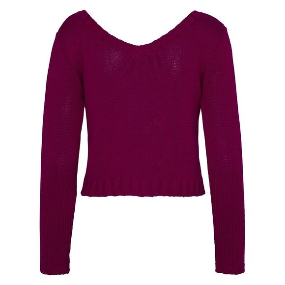 Charlott Fuchsia Cotton Sweater Women - Picture 3 of 3